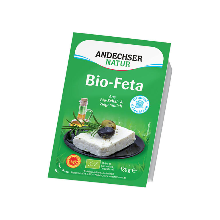Formatge feta ovella i cabra 180g, Andechser