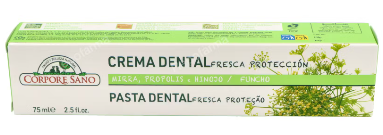 Pasta de dents de mirra i propolis 75ml, Corpore Sano