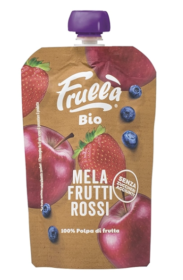 Puré de poma, nabius i maduixa 100g, Frullà