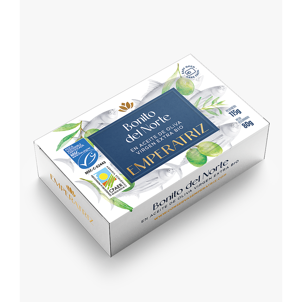 Bonítol Nord Oli d'Oliva Llauna 115g, Emperatriz