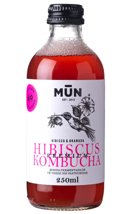 Kombutxa Hibiscus 250ml, Mun