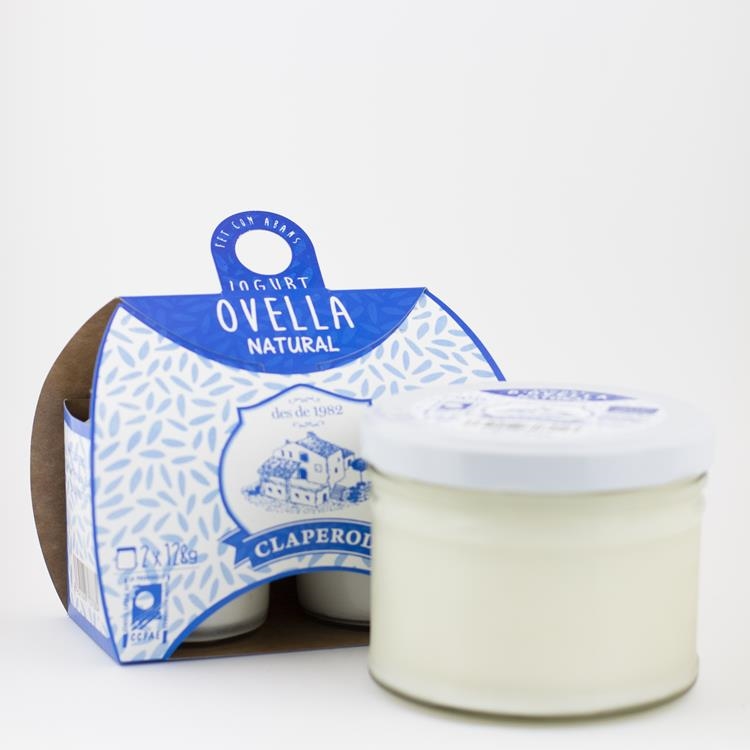 Iogurt natural OVELLA, 450g. Mas Claperol