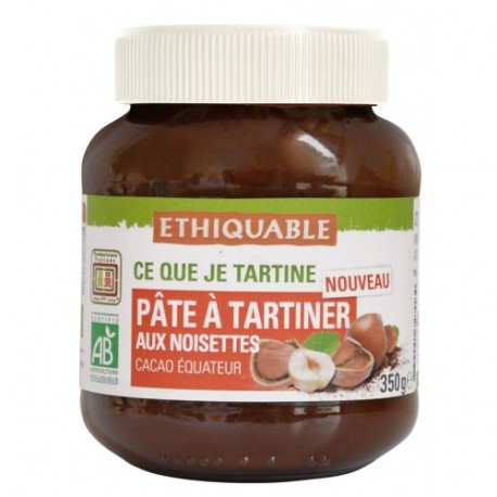 Crema de cacau i avellanes 350g, Ethiquable