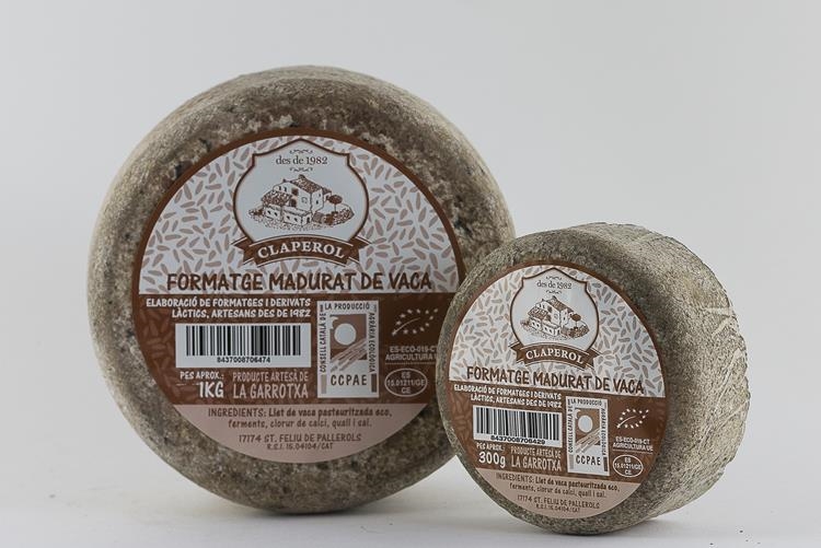 Formatge madurat de vaca, 350g. Mas Claperol