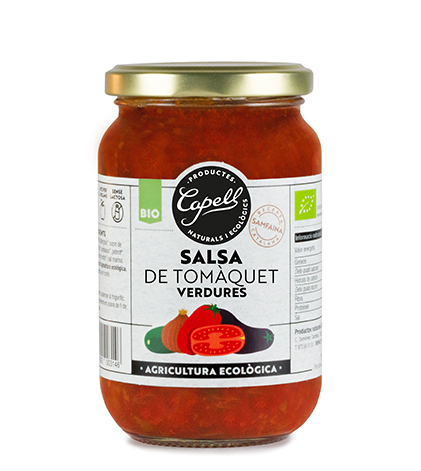 Salsa tomata amb verdures 350g, Capell